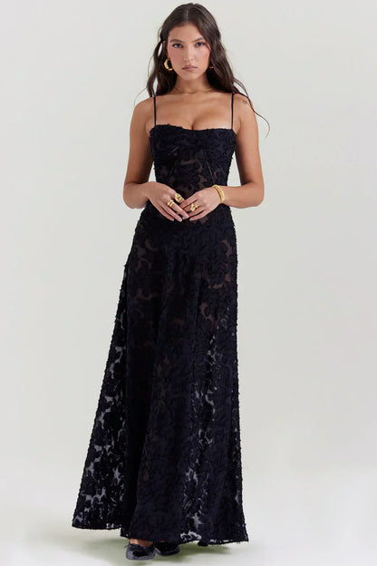Sheer floral dress