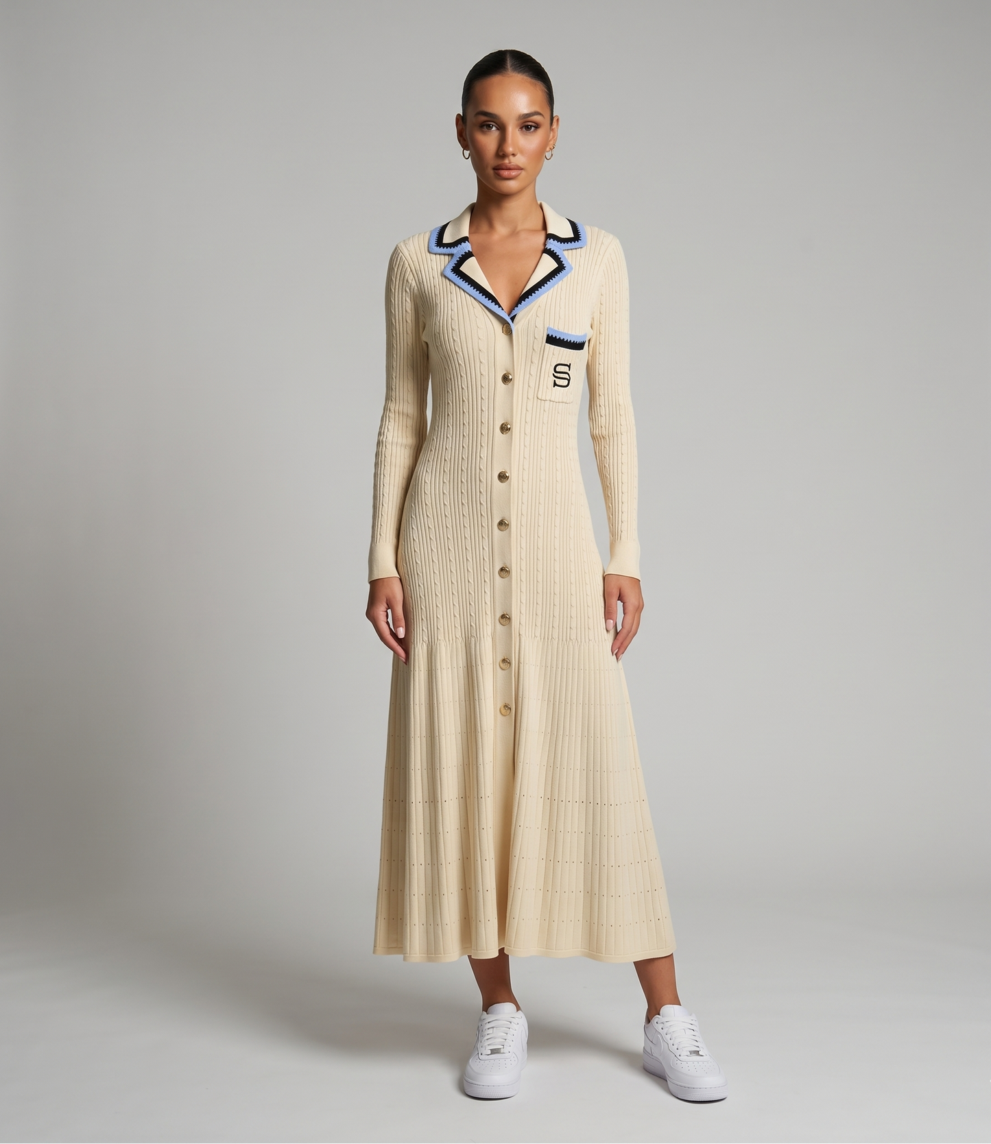 Virales Strickkleid