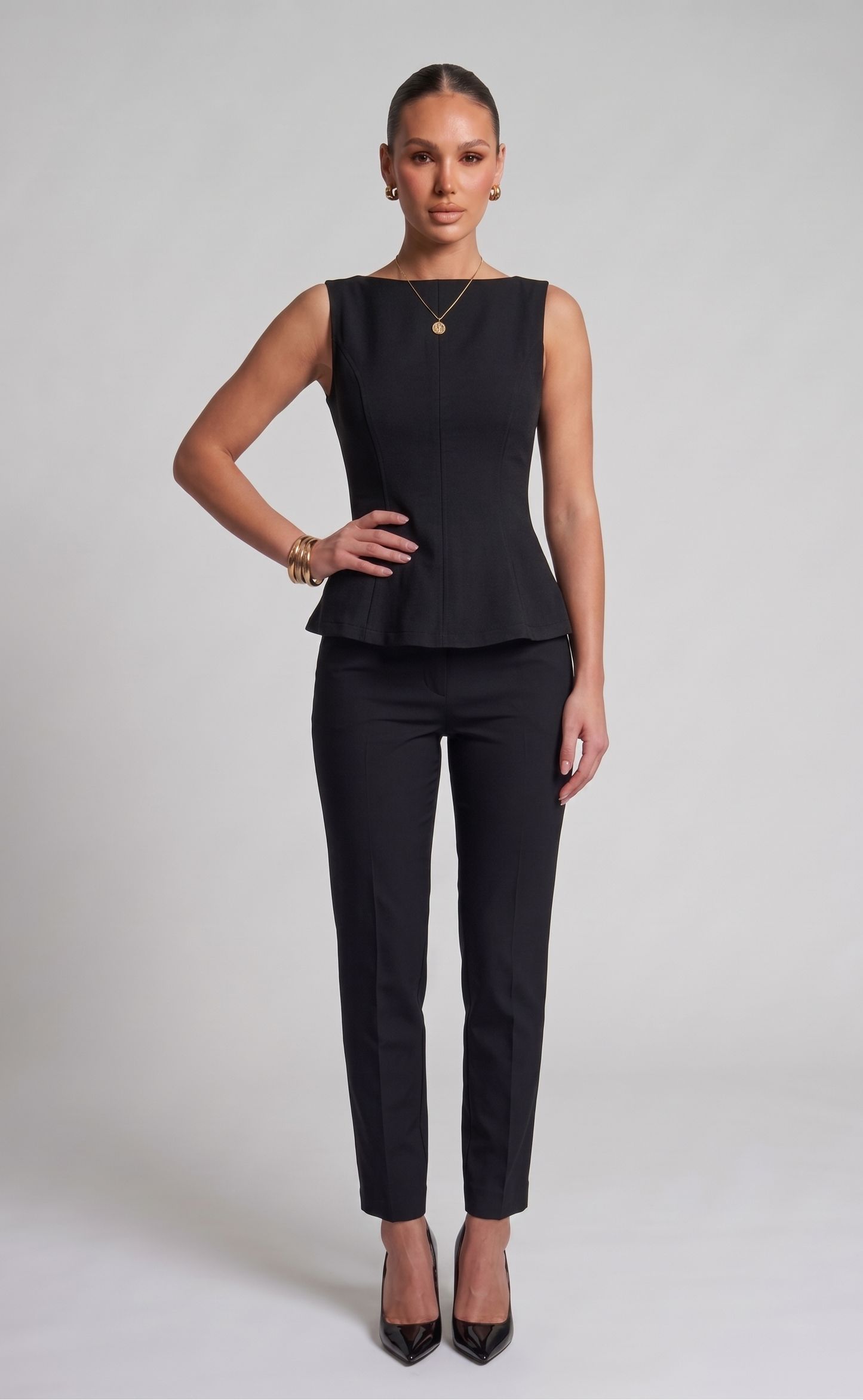 Peplum Bow top