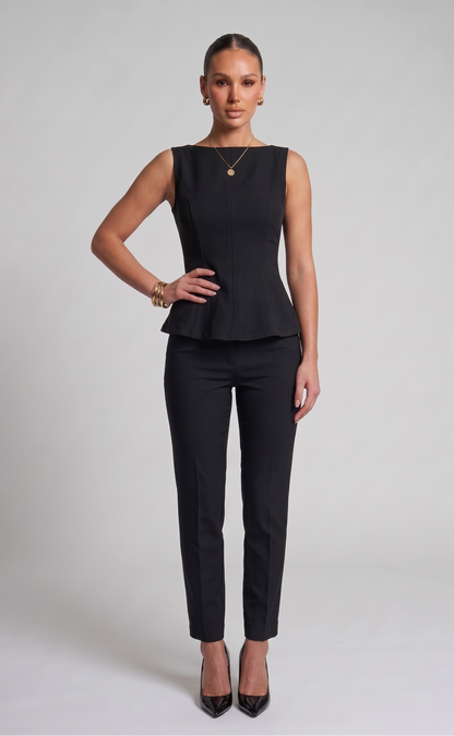 Peplum Bow top
