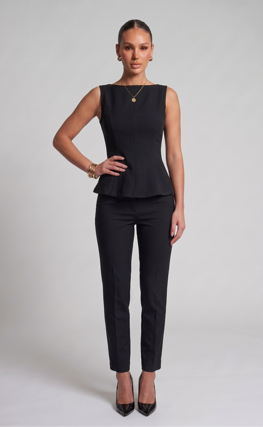 Peplum Bow top